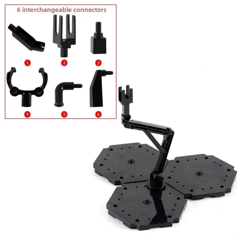 Replaceable Connectors Action Figure Stand Adjustable Arm Model Support Stand  Model Display
