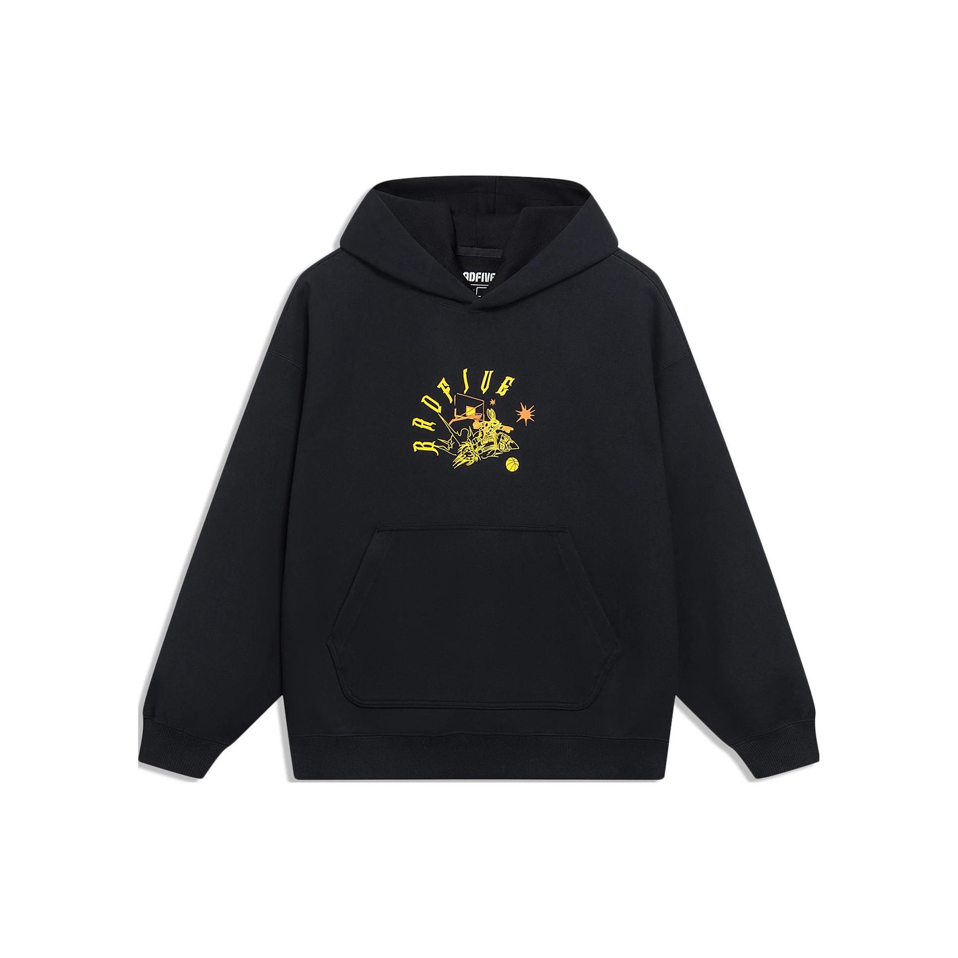Свитшот Li Ning Badfive Унисекс Черный AWDT093-4 S