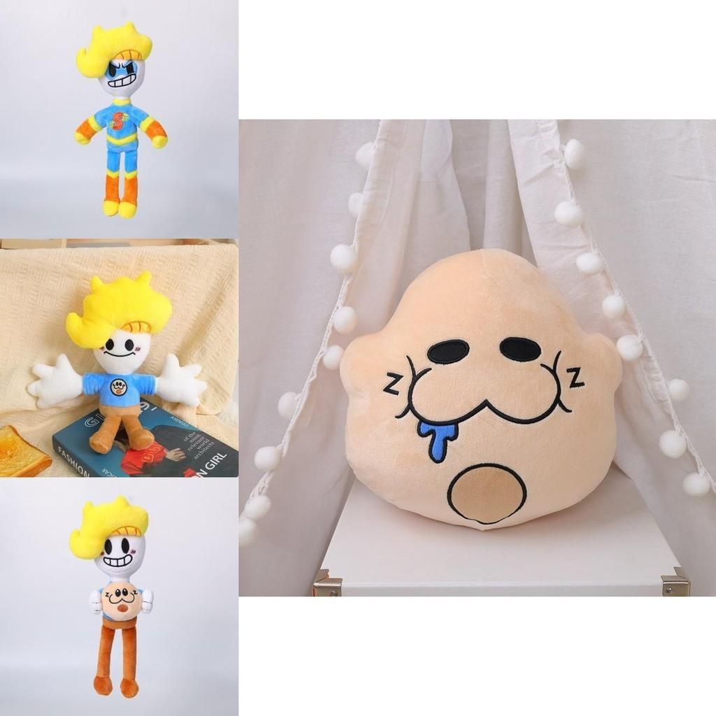 Plyšák Bryson a Ham Super Chlapec se žlutými vlasy Přizpůsobitelná krátká plyšová hračka