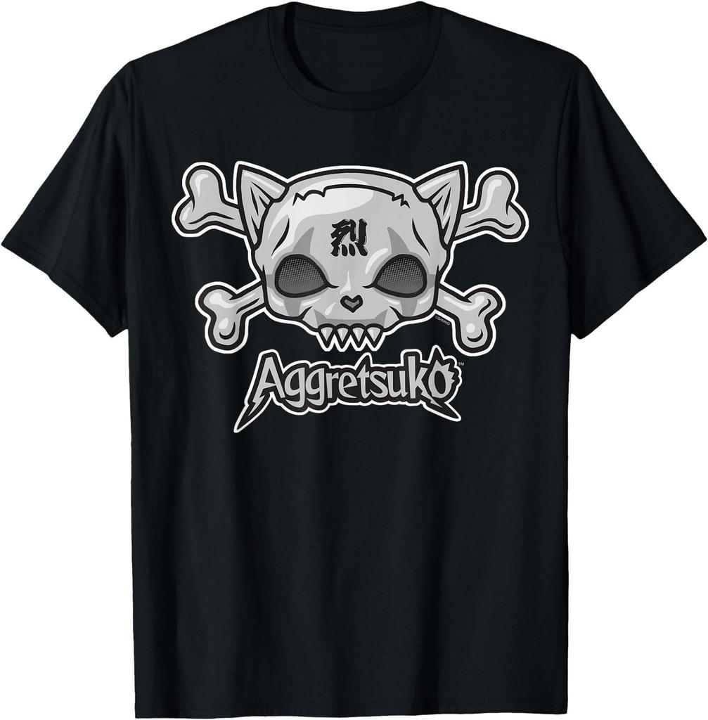Aggretsuko Skull and Crossbones Tee Shirt T-Shirt