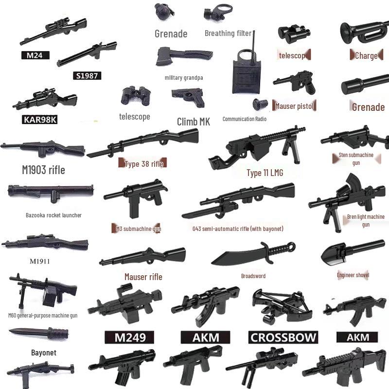 Military Special Forces SWAT Armory Building Blocks for Kids