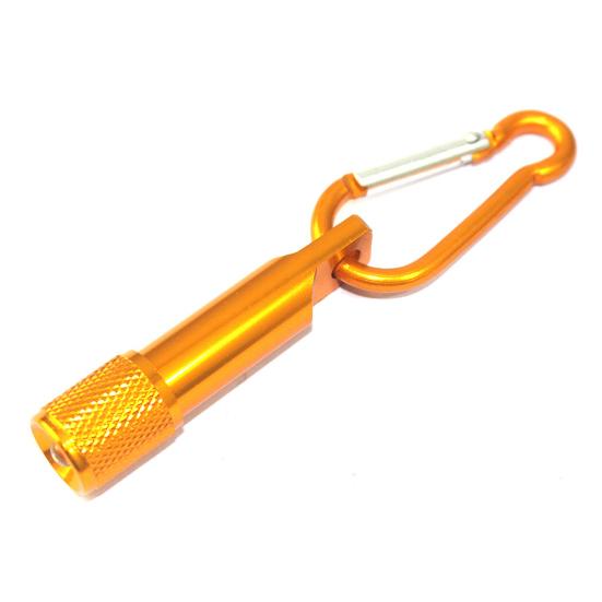 Outdoor Mini LED Flashlight Carabiner Clip Keychain Portable Sports Torch Latch Hooks