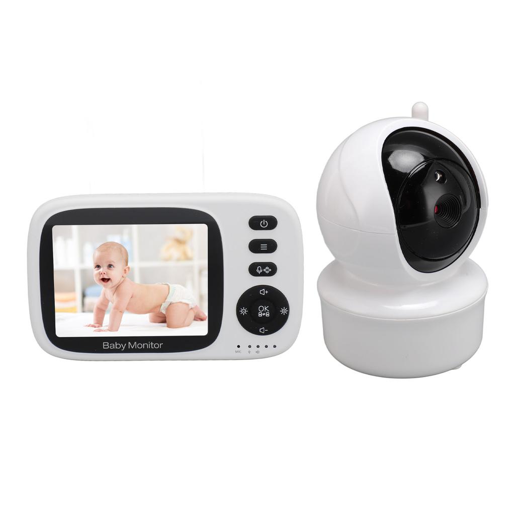Monitor video pentru bebeluși cu cameră, audio pe 2 căi, vedere nocturnă, baterie lungă, monitor wireless pentru bebeluși, SUA