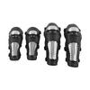 Silver Black Motorcycle Knee Pads Elbow Guards Protective Gear for Motocross ATV Mountain Bike