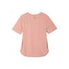 Nike Logo Print Sports Crew Neck Short Sleeve T-Shirt Women Tops Pink DC4324-685