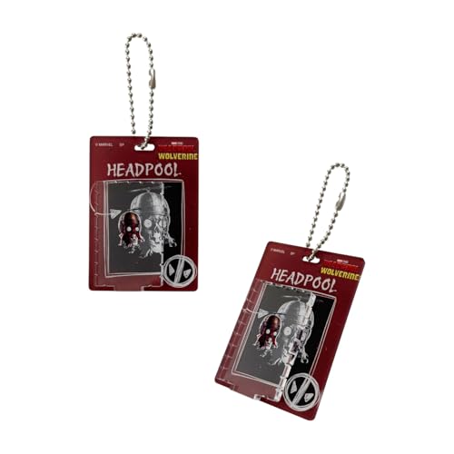 Small Planet Marvel Blister-Style Acrylic Keychains, Deadpool & Wolverine, Blind-Packed, Complete Set of 7