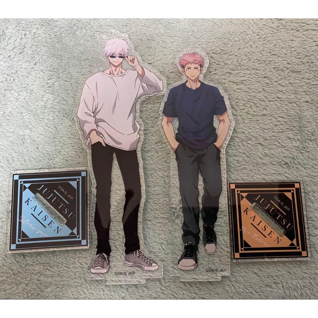 Used [Rare] Don Quijote collaboration Jujutsu Kaisen acrylic stand Satoru Gojo Yuhito Kojo