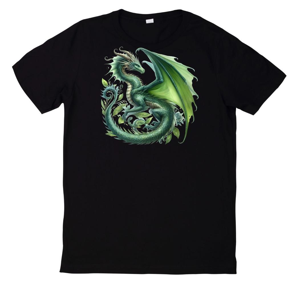 T-Shirt Fantasy Drachen Magischer Drache Motiv BaumwolleWird in neuem Fenster oder Tab geöffnet