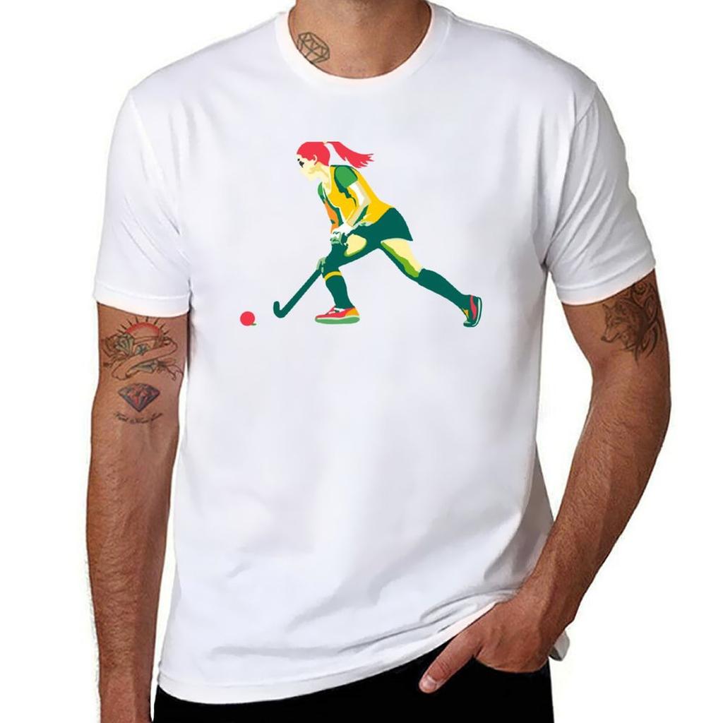 Hockey Girl TShirt Unisex T Shirt Cotton High Quality TShirt