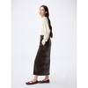 Gu By Uniqlo Velvet Narrow Maxi Skirt Z+e