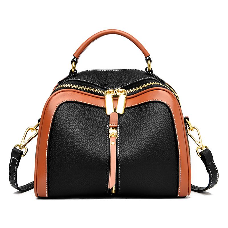 High-quality genuine leather women's soft shoulder bags fashion tassel female messenger bags