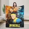Unbesiegbarer Omniman Erstaunlicher Held Anime Mode-Wurfdecke für Sofa Weiche Flauschige Plüsch Mode-Decke es Bettbezüge in mehreren Größen