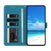 Wallet Case for iPhone 17 Pro Max - Leather/PU, Blue, With Lanyard
