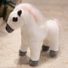 Simulación pony muñeca juguete de peluche zodiaco caballo pony blanco muñeca de trapo para niños regalo de cumpleaños