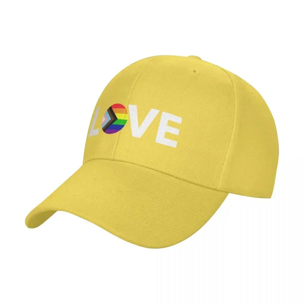 Progress Pride Flag Love Baseball Cap foam party Hat Trucker Hat golf hat genuine Womens  Unisexs