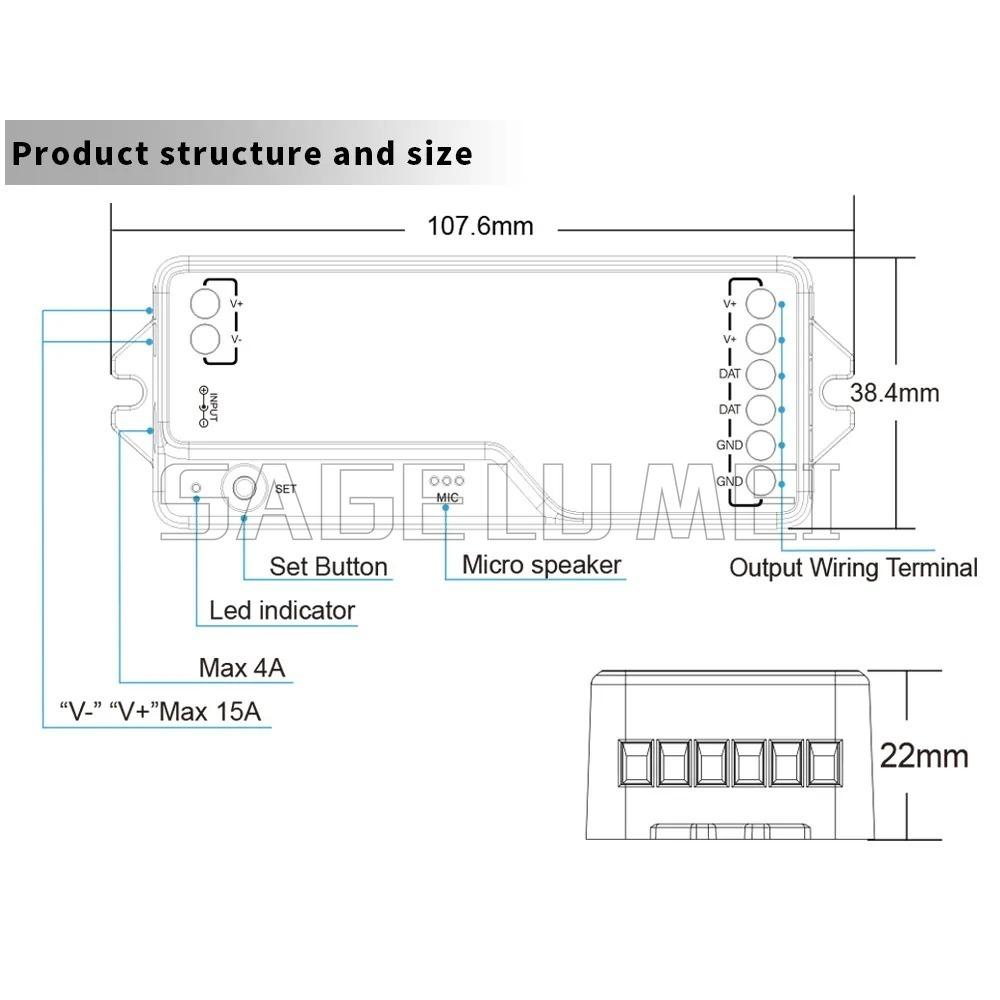 RGB/RGBW Tuya WIFI LED Controller Dimmer DR03W DR04W Work Home WiFi Drahtlose Steuerung LM091 WS2812 WS2815 5050 LED Streifenlicht