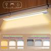 3 Color Tempers Dimmable Under Cabinet Lights Wireless[2 Pack], Rechargeable LED Motion Sensor Lighting Indoor, Magnetic Closet Lights (Silver-2