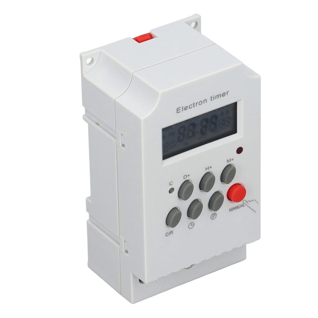 Electronic Timer Switch DIN Rail LCD Microcomputer Electron Intelligent Controller KG316TII(DC 12V )