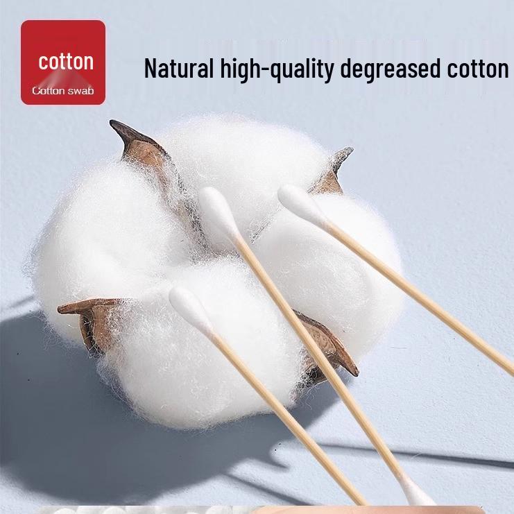 Disposable Double-Headed Cotton Swabs: Ear Cleaning & Makeup Use