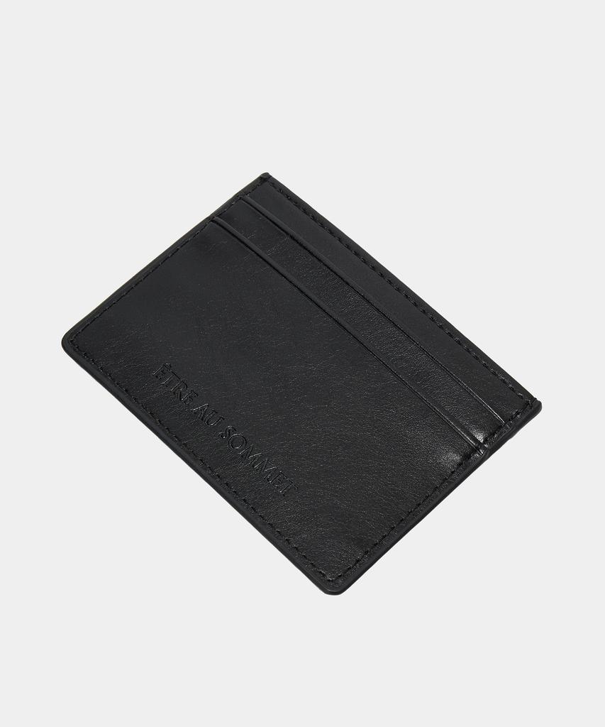 Etre Au Sommet Noir Bloom Card Wallet (Black)