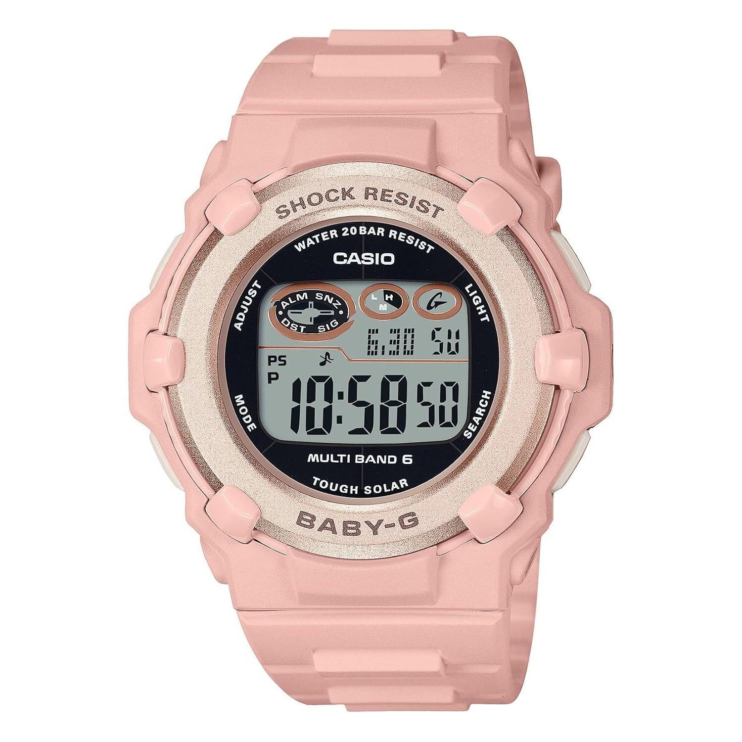 Casio Wristwatch Baby-G Domestic Genuine Product Radio Solar BGR-3003NC-4JF Ladies Pink