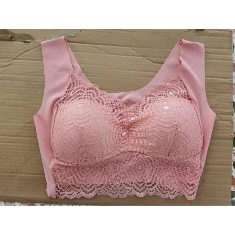 Δαντελένιο Ασύρματο Push-Up Σουτιέν Μεγάλου Μεγέθους - Σέξι Στυλ Γιλέκου για Γυναίκες