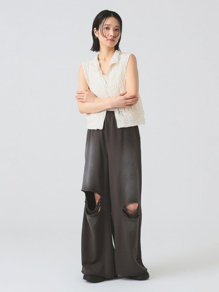 Ray Beams Distressed Charcoal 0 Women's Sweatpants,