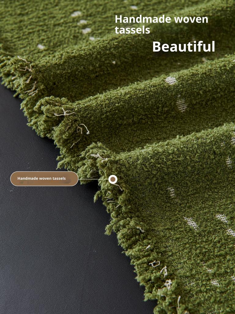 Groene Dikke Kat-Proof Bankhoes Chenille Volledige Dekking Omkeerbare Beschermer voor 2/3/4-zits Bank