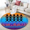 Uzumaki Naruto pattern round rug,Carpet Rug for Living Room Bedroom Playroom ,Non-slip Floor Mat,Holiday Gifts and Birthday Gifts.