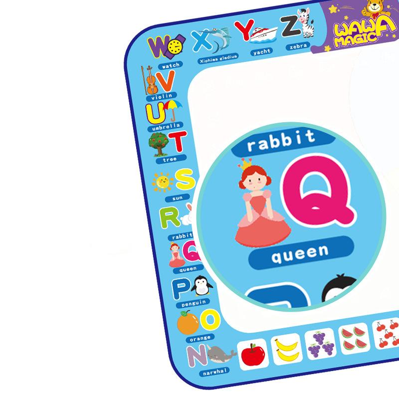 Lernspielzeug Magische Kinder-Wasserleinwand Übergroßer Zeichenblock Schreibtafel Graffiti-Zeichenbrett Teppich