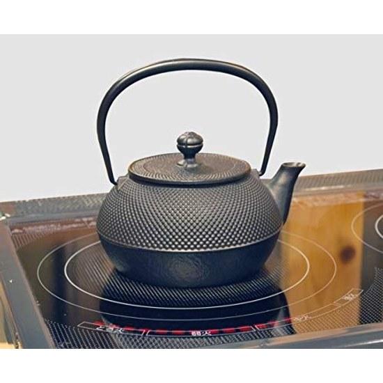 Iwachu Cast Iron Teapot Type 7 Arare IH Compatible Black Baked (Kama Baked) 0.9L Nambu 11720