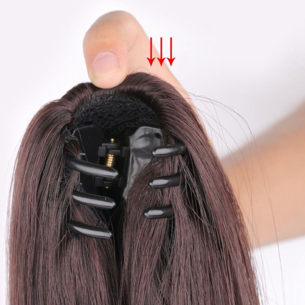 Extension Long Straight Pony Tail Hairpiece Curly Synthetic Hairpiece  for Women Hair Accessories