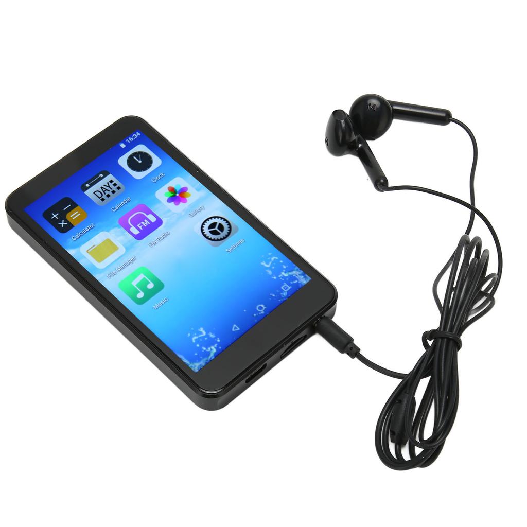 MP4 Player Recorder Multifunction IPS HD Screen HiFi Lossless Sound Bluetooth 5.0 WiFi Touch Screen Music Player 32GB