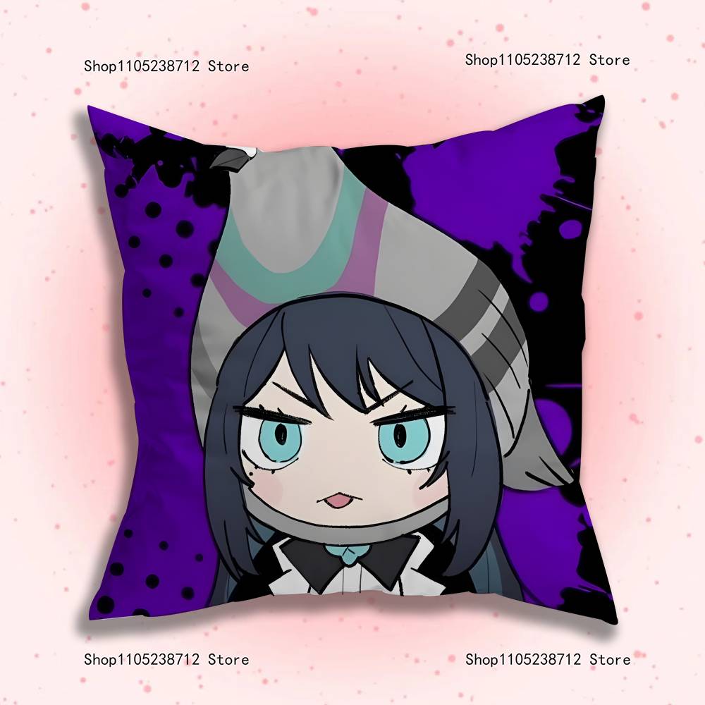 A-AdoS Anime Cute Pillow Case For Sofa Decor Car Office Room Printing Cushion Cover Decorations and Protector