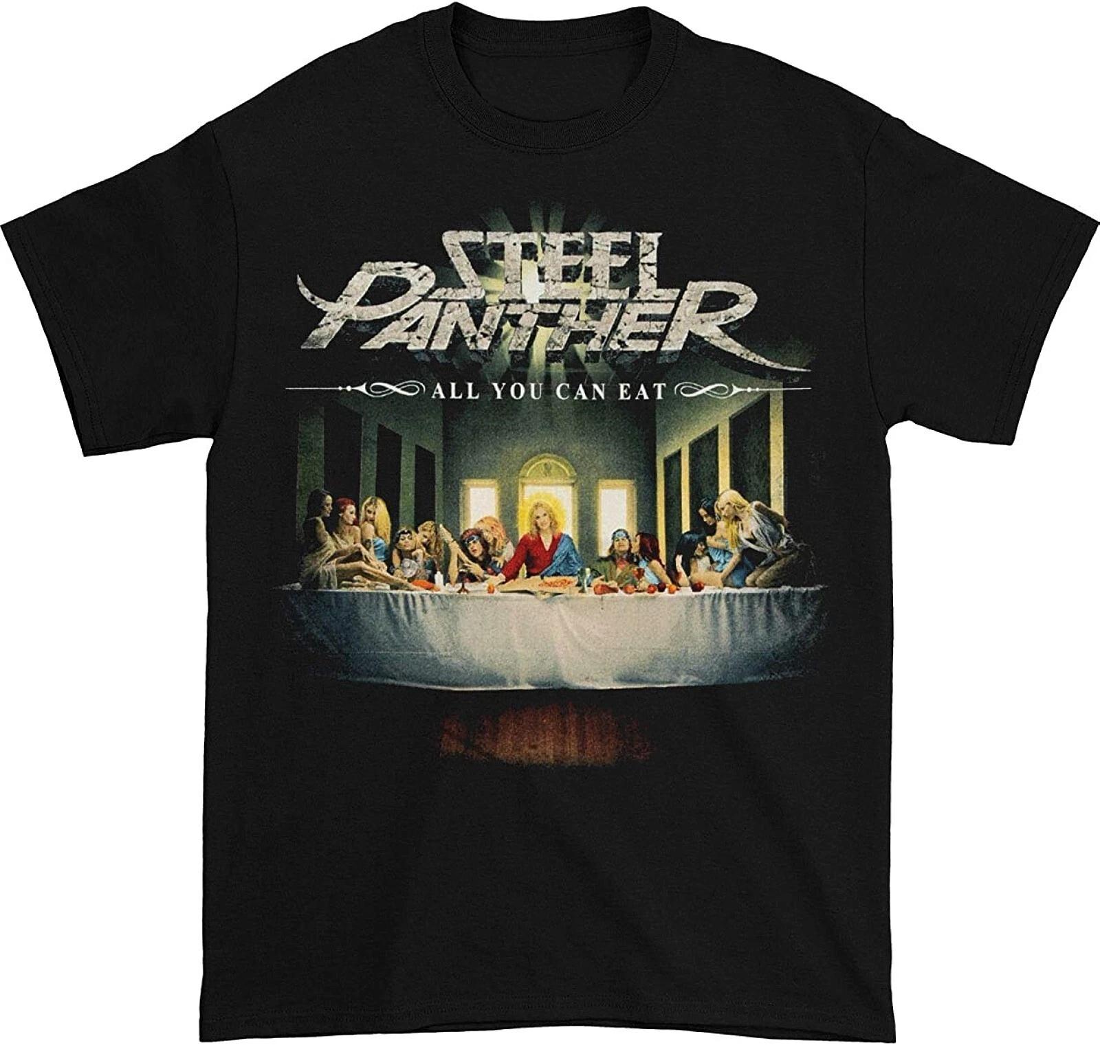 STEEL PANTHER cd cvr ALL YOU CAN EAT Official SHIRT SML New feel steel balls out 3XL