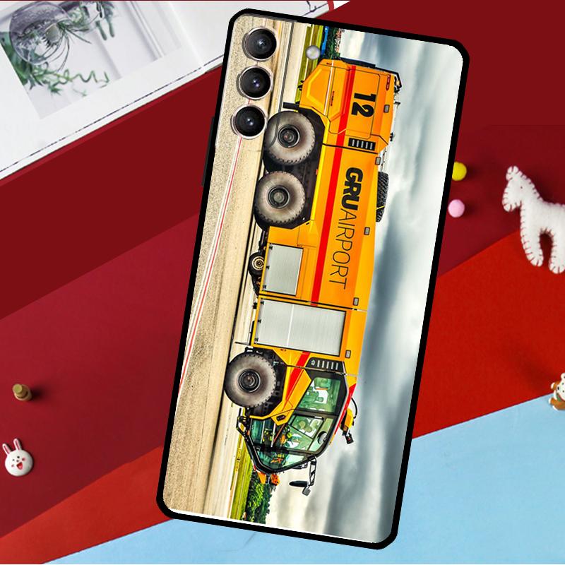 

Fire Truck Funda For Samsung Galaxy S26 Ultra S24 S22 S23 S25 Plus S20 S21 FE S9 S10 S25 FE Phone Case Galaxy S21 FE