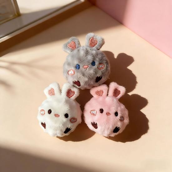 Plush Rabbit Dog Chew Toy Bite Resistant Cartoon Bunny Dog Teething Toy with Squeaker Boredom Stress Relief Toy Pet