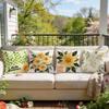 4Pcs Sunflower Language Cushion Covers Single-sided Printed 45CM Throw Pillow Case Cover Sofa Cushion Home Room Decor