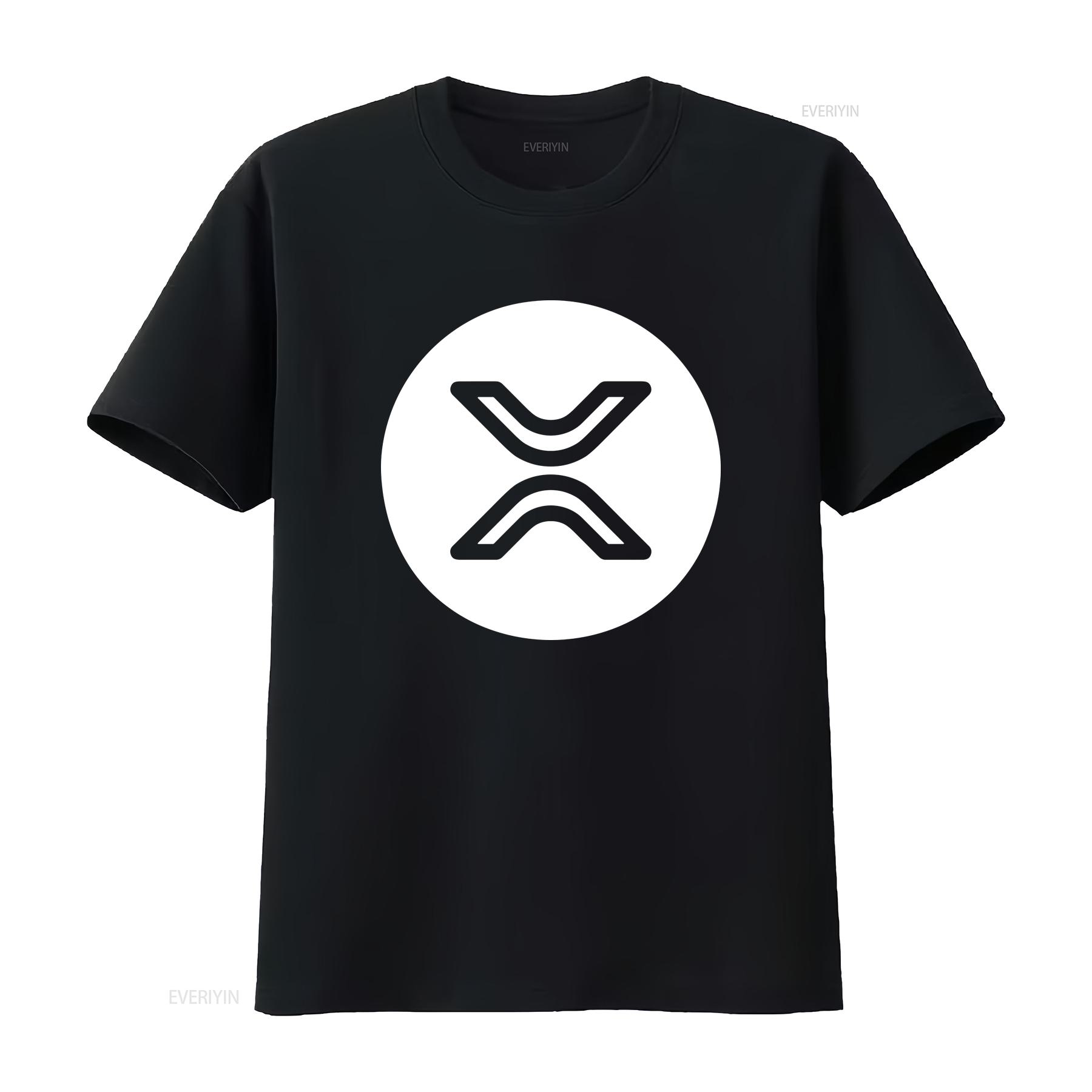 

XRP Coin T Shirt Crypto Investing vintage Washed Stretched Versatile fashion Breathable Slightly Soft streetwear 4XL