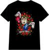Wolf Rock N Roll T Shirt Guitar Roses Wings Music Graphic Vintage Tee