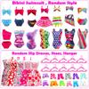 Barwawa Doll Clothes, 30cm Doll Clothes, Doll Dresses, 52 Sets = 3 Outfits + 14 Dresses + 3 Swimsuits + 10 Pairs of Shoes + 22 Accessories Including C