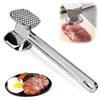 Aluminum Alloy Meat Tenderizer Household Double-sided Meat Steak Hammer Kitchen Beef Tenderizer Food-grade Durable Ergonomic