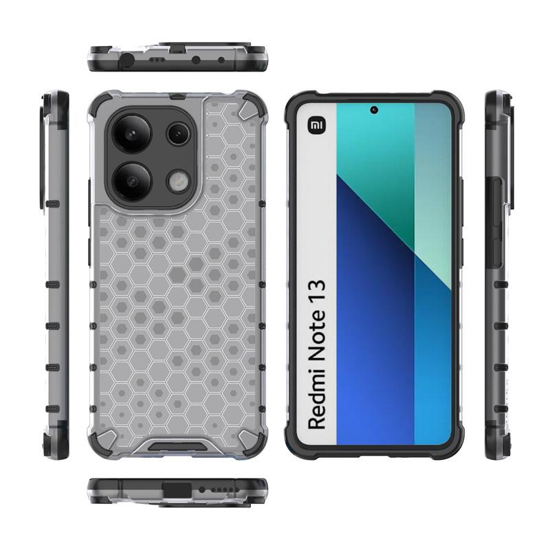 For Xiaomi Redmi Note 13 4G Case Luxury Transparent Shockproof Armor Cases for Redmi Note13 4G 6.67" Back Cover Fundas
