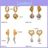 Geometric Heart Stainless Steel Earrings For Women Fashion Jewelry Gift For Ladies