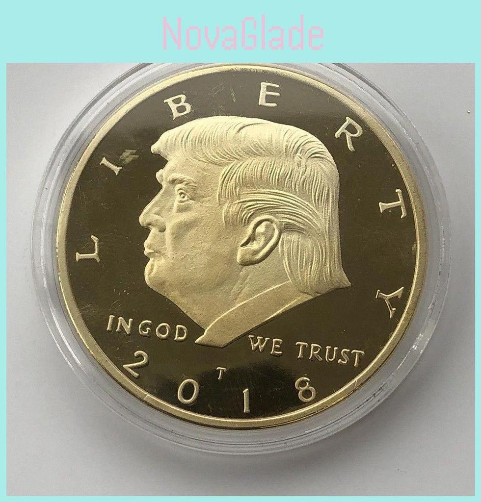 Premium Quality 2018 Us President Donald Trump Inaugural Gold Eagle Commemorative Novelty Coin For Collectors And Fans