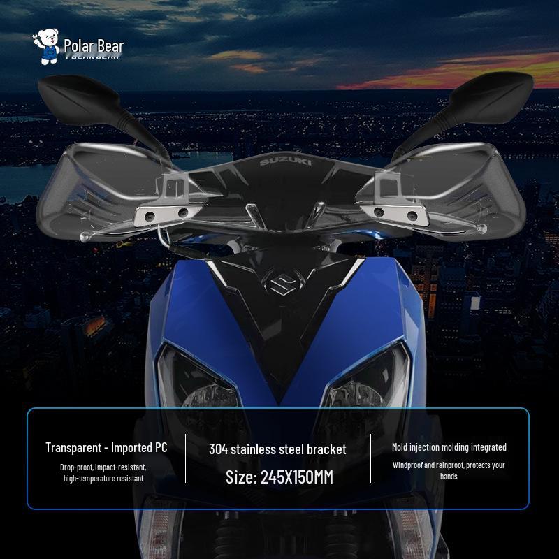 Windshield Glass for Suzuki UY125, Haojue AFR, and Qianjiang Hong Scooters