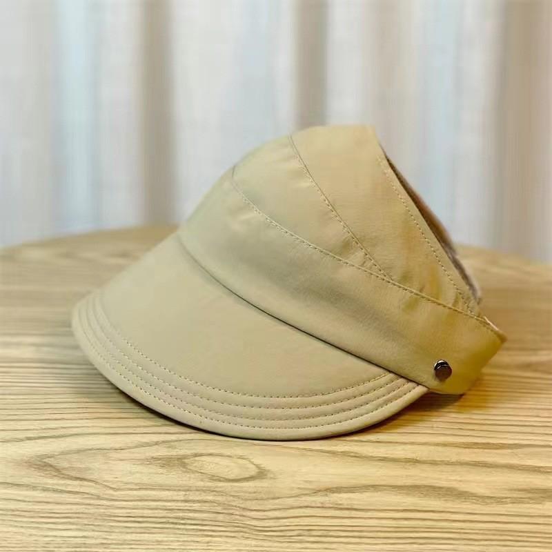 Summer Sun Protection Hat With Curved Brim For Women Casual Outdoor Wear