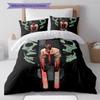 Chainsaw Man Pattern Bedding,Quilt Set Quilt Cover Pillowcase Home Birthday Gift (1 * duvet cover + 2 * pillowcase, without core)