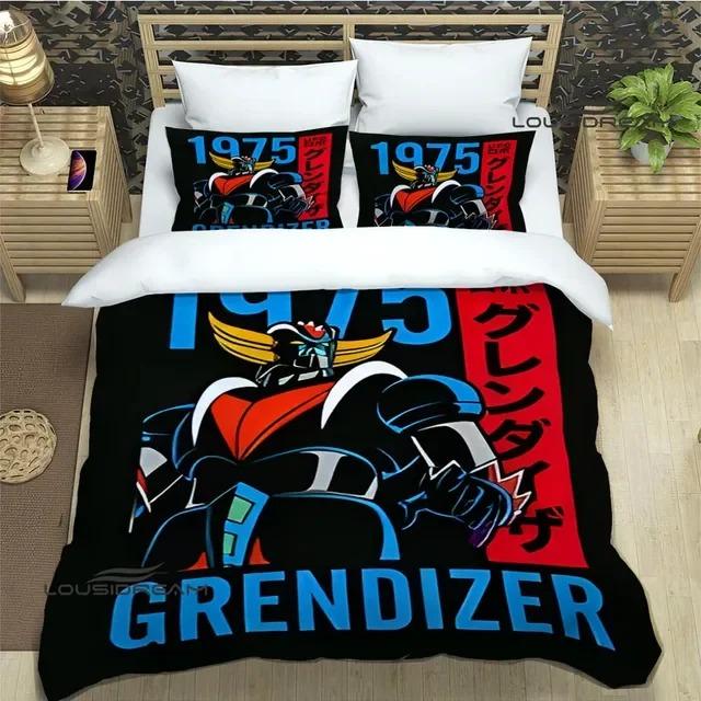 Comforter Ufo Robo Grendizer Goldorak Bedding Set 3D Printed Suitable For Bedroom Kids Home Textile