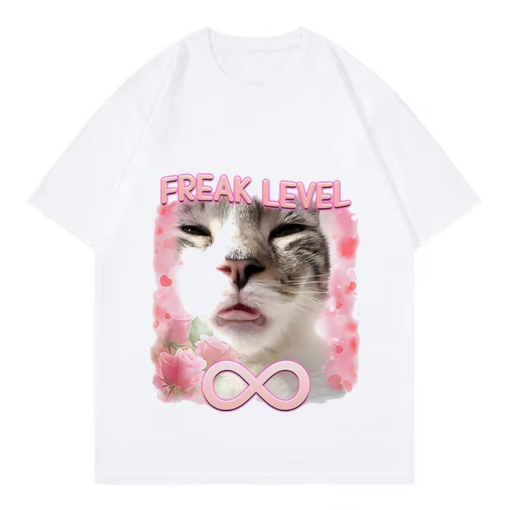 

Funny Meme Cat Face Graphic Tshirts Unisex Women Casual Vintage T Shirts Unisexs Oversized Tshirts T Shirt Women S